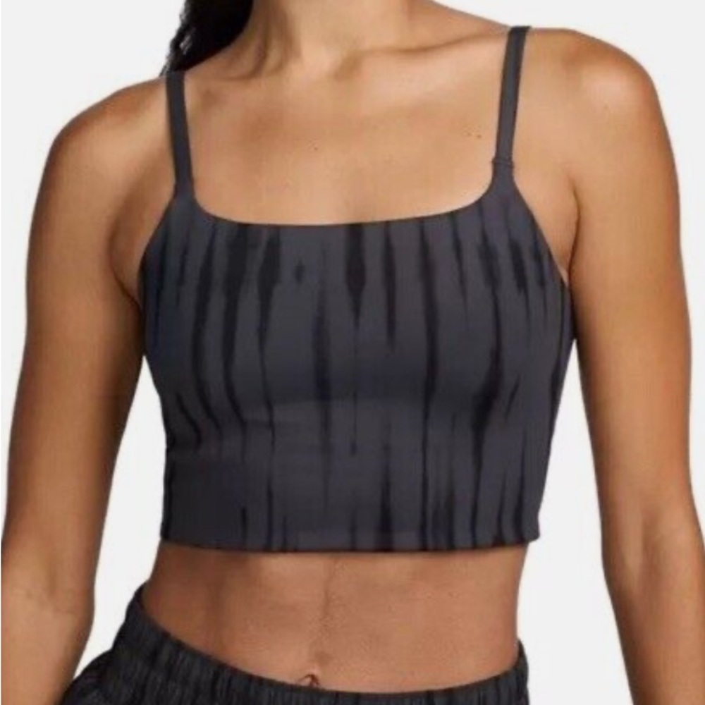 Nike Black Striped Crop Top